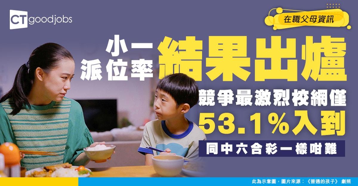 【小一派位率2026】首三志願成功率出爐!競爭最激烈校網僅53.1%入到!自行分配/統一派位學生分布