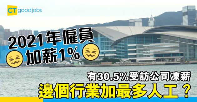 【薪酬待遇】2021年僱員加薪1%  邊個行業薪金升幅最大？