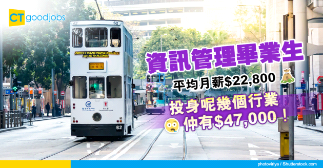 【薪酬待遇】資訊管理畢業生 平均月薪$22,800