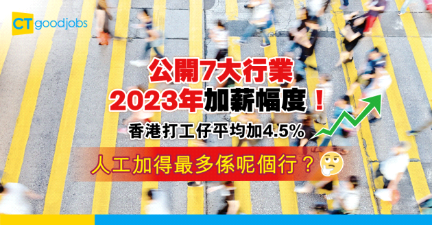 【薪酬趨勢】7大行業2023年實際加薪幅度！人工加得最多係呢個行業？