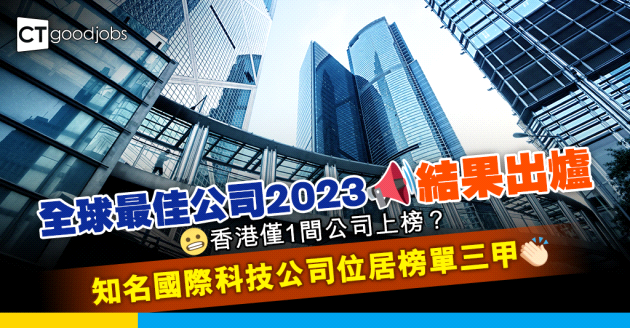 【最佳公司】全球最佳公司2023 香港僅1間公司上榜？第1名係⋯⋯