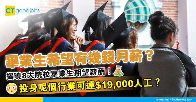【畢業薪酬】8大院校畢業生期望薪酬揭秘！投身各大行業月薪高達⋯⋯