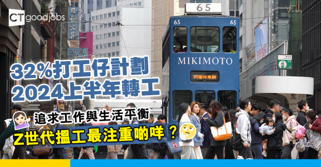 【辭職原因2024】32%打工仔計劃上半年轉工 工作生活平衡為主因 Z世代搵工最注重OOOO！