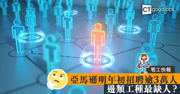 【筍工快報】亞馬遜將聘逾3萬人 邊類員工最缺人？ 