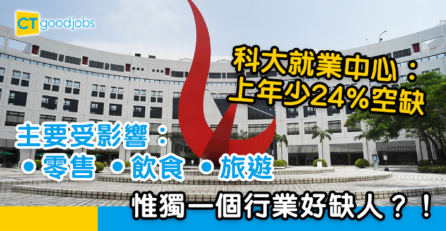 【求職招聘】科大招聘空缺少24% 有一個行業疫市缺人才？ 