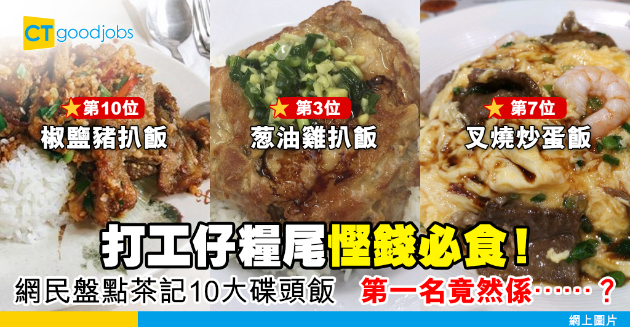 【網絡熱話】打工仔糧尾慳錢必食 網民熱選茶餐廳10大午餐碟頭飯 