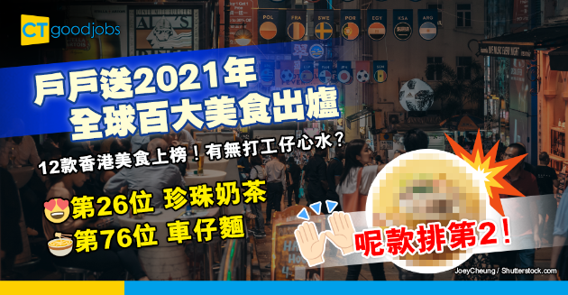 【職場熱話】Deliveroo公佈2021年全球百大美食 12款香港美食上榜！打工仔最鍾意食邊樣？ 