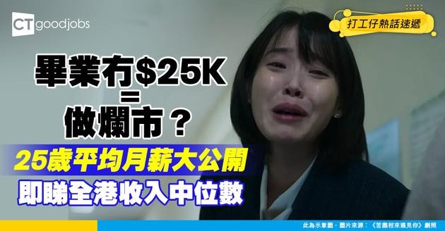 【收入真相】大學畢業冇25K=做爛市？25歲平均收入只得呢個數！即睇月入中位數