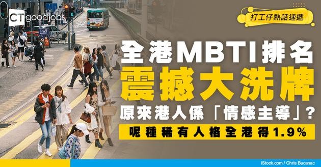 【職場大揭秘】港人原來係「情感主導」？MBTI排名大洗牌 呢種稀有人格全港得1.9%！