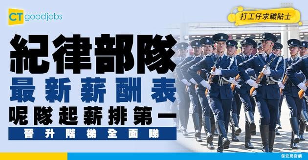 【紀律部隊薪酬表】呢隊起薪排第1！警隊/入境/海關/消防/懲教薪酬表及入職要求！