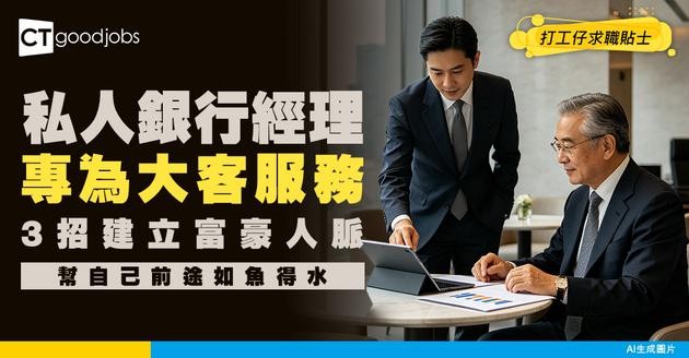【私人銀行經理入行】專門服務有錢人！點樣幫手打理資產？靠呢3招建立富豪人脈網