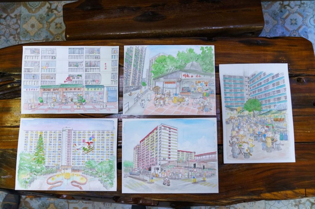 【外國人在香港】日籍插畫家愛好本土風貌 用畫筆帶貓咪遊歷香港