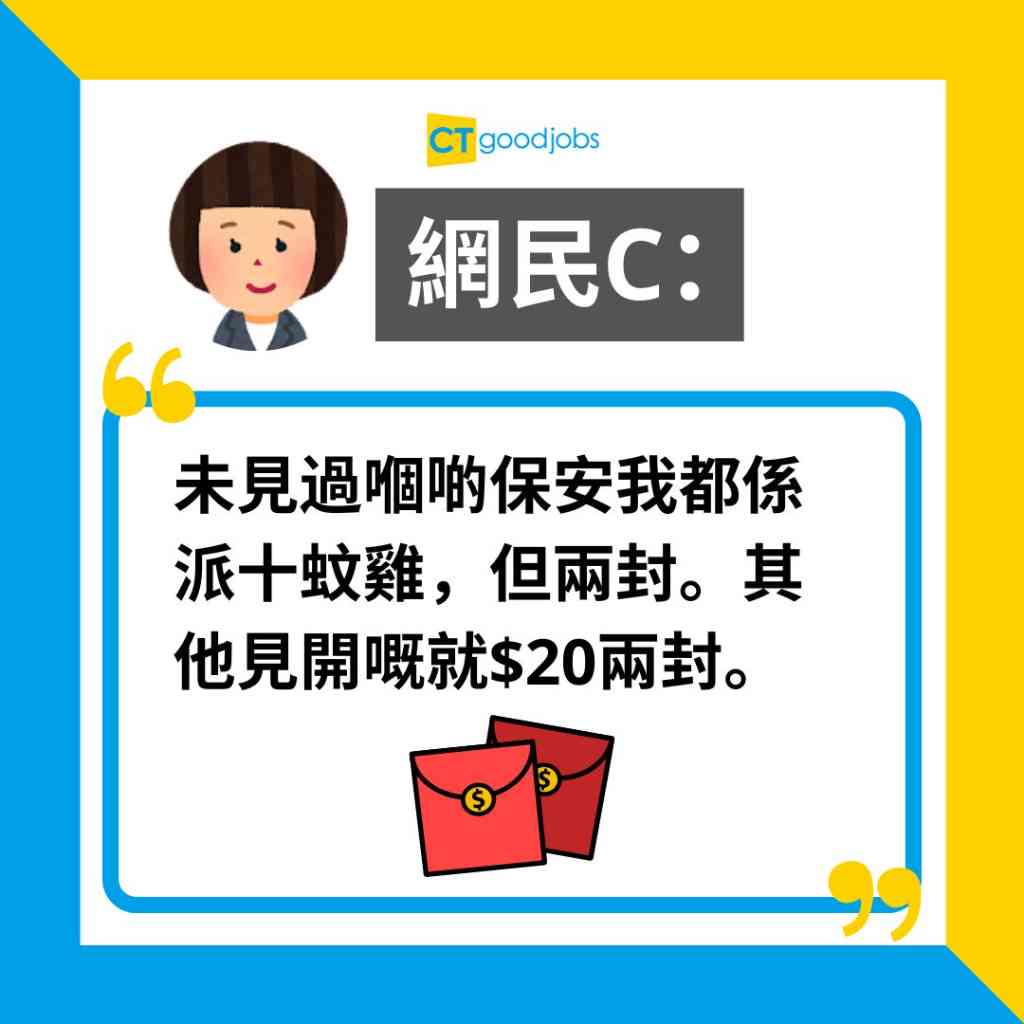 【新年職場】大家會封幾錢畀保安員同清潔員工？網民竟然咁做！